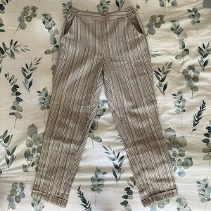 Sienna Sky XS Cuffed Striped Trousers